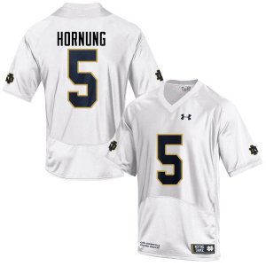 Notre Dame Fighting Irish Men's Paul Hornung #5 White Under Armour Authentic Stitched College NCAA Football Jersey MIM2399WI